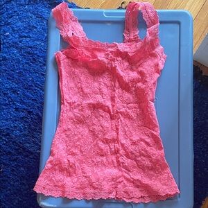 Hanky Panky Sheer Lace Tank Top